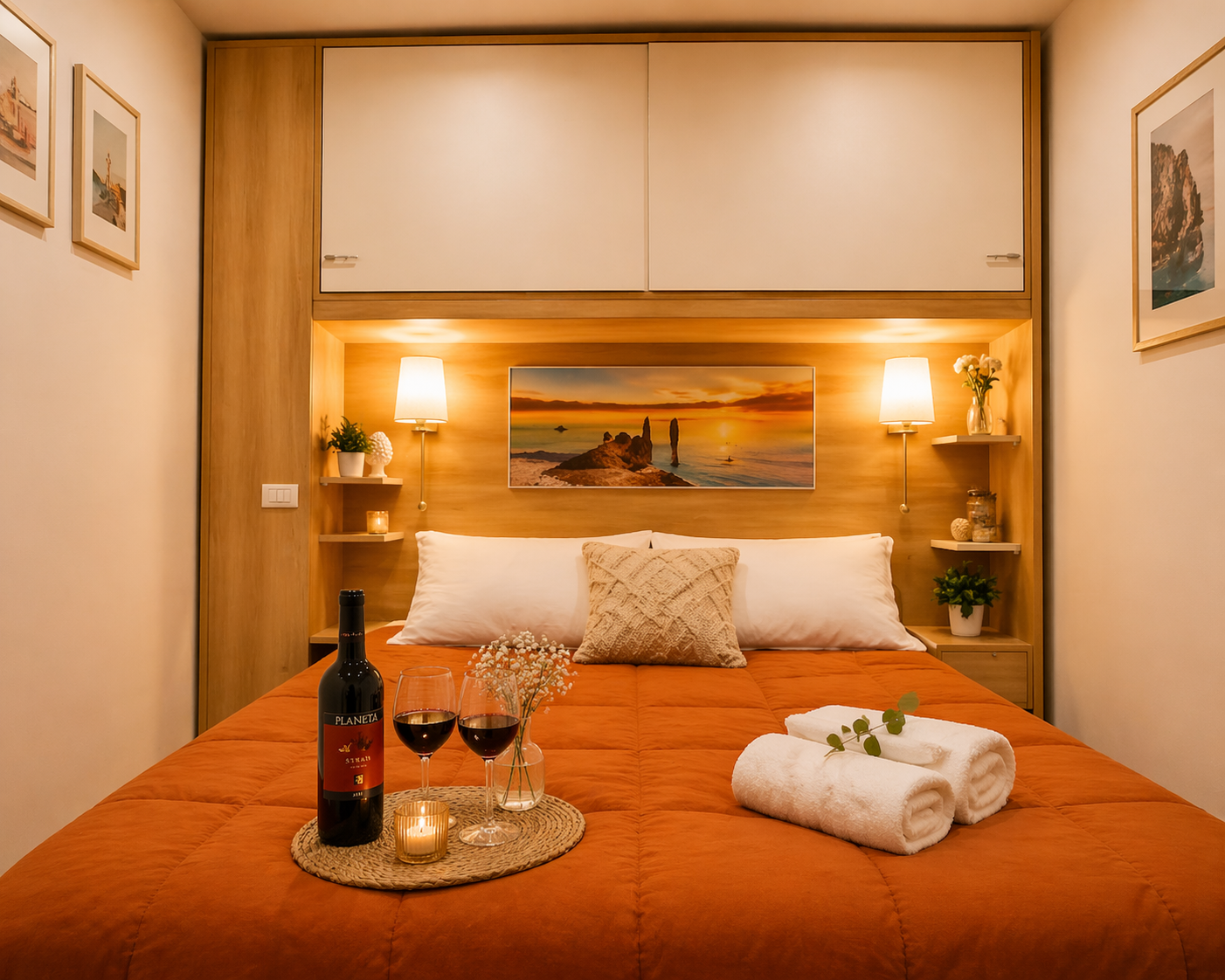 Interior view of Cuore di Zagara Comfort holiday home in Graniti, Sicily